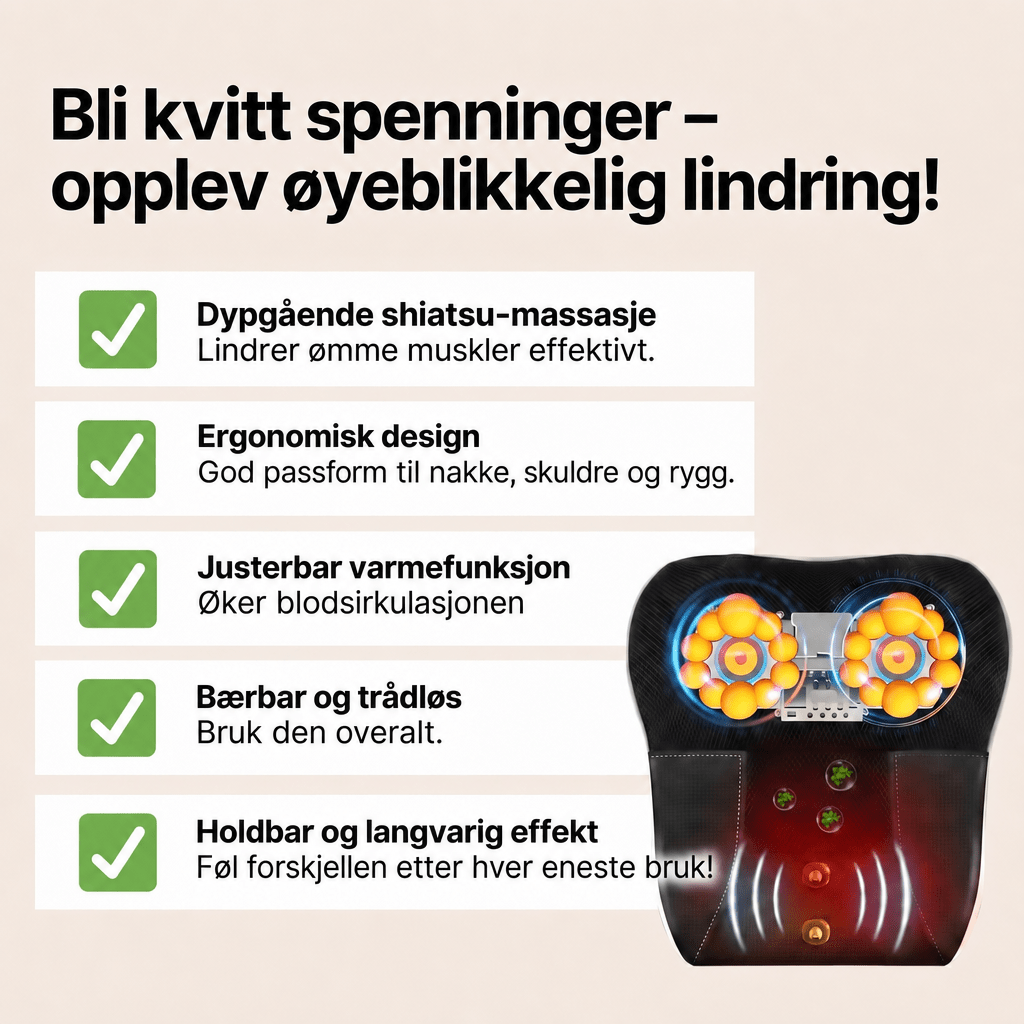 HeatFlow™ – Massasjepute med varme og vibrasjon - AVABeauty.no